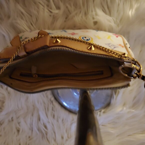 Louis Vuitton Multi-Color Monogram Pochette (20+ years Old).WITHOUT CHAIN M92192 - Picture 6 of 6
